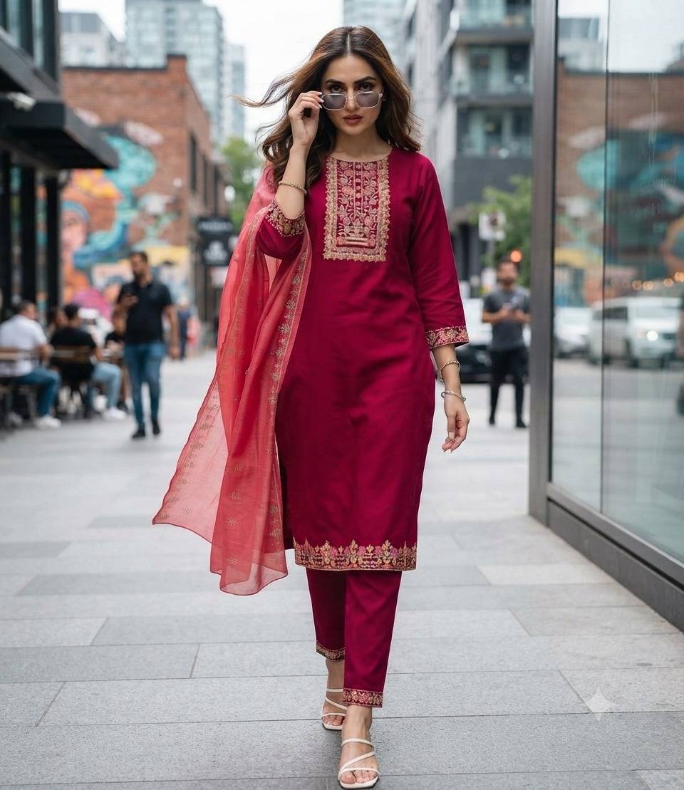 KHUSHBOO BY Fashid Wholesale Stylish Beautiful Colourful Vetican Silk Dresses At Wholesale Price